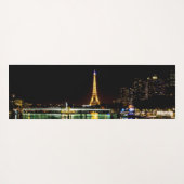 Beleuchteter Eiffelturm in Paris nachts Yogamatte (Rückseite (Horizontal))