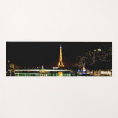 Beleuchteter Eiffelturm in Paris nachts Yogamatte (Vorderseite (Horizontal))