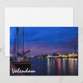 Beleuchteter Volendam-Hafen nachts (Vorne/Hinten)