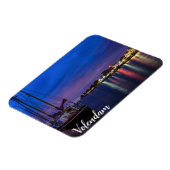 Beleuchteter Volendam-Hafen nachts Magnet (Linke Seite)