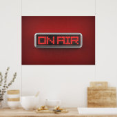 Beleuchtetes ON AIR-Schild Poster (Küche)
