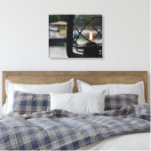 Beleuchtung am See Leinwanddruck (Insitu (Schlafzimmer))