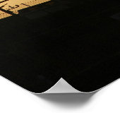 Beleuchtung bei Sonnenuntergang Poster (Ecke)