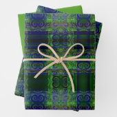 Beleuchtung Blau/Grün Geschenkpapier Set (Beispiel)