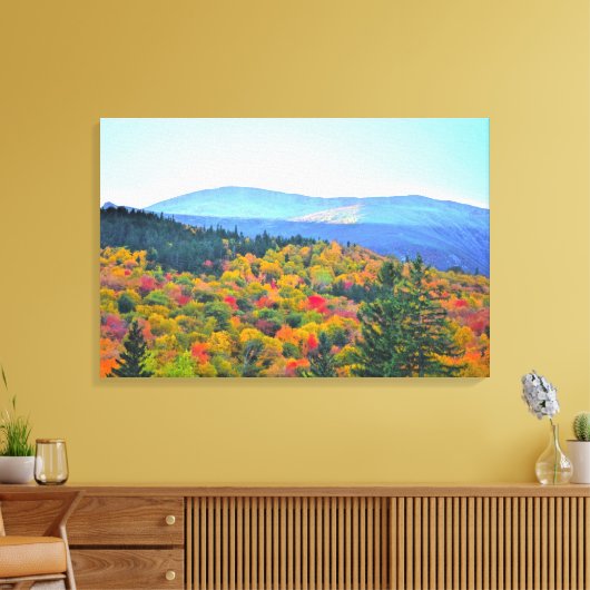 Beleuchtung der Berge und Schatten - Leinwand (Insitu (Wohnzimmer))