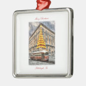 "Beleuchtung des Hornes des Weihnachtsbaums" Ornament Aus Metall (Links)