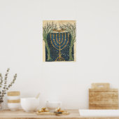 Beleuchtung einer Menorah, aus Poster (Küche)