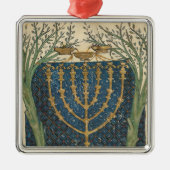 Beleuchtung eines menorah, von silbernes ornament (Vorne)