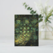 Beleuchtung in der Abstrakten Stadt Postkarte (Stehend Vorderseite)