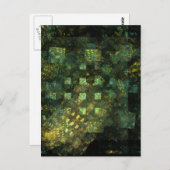 Beleuchtung in der Abstrakten Stadt Postkarte (Vorne/Hinten)