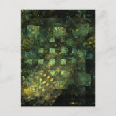 Beleuchtung in der Abstrakten Stadt Postkarte (Vorderseite)