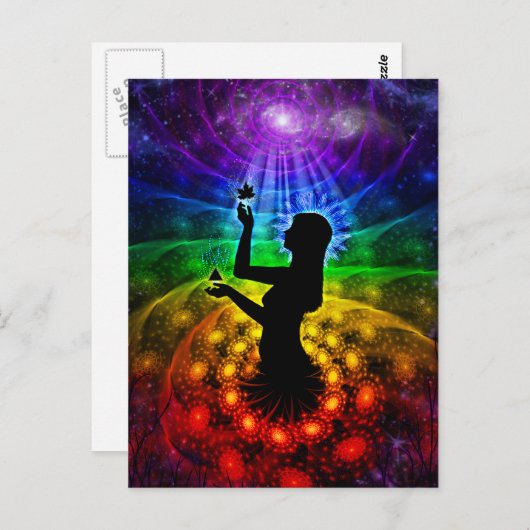 Beleuchtung Postkarte (Vorne/Hinten)