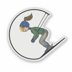 Beleuchtung Quad Skier - Aufkleber