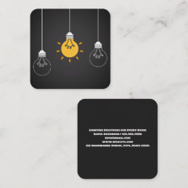 Beleuchtung Quadratische Visitenkarte