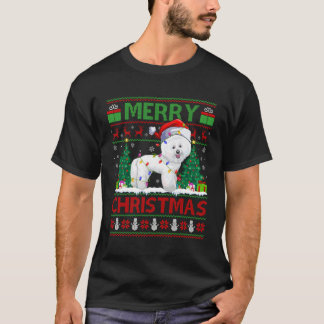 Beleuchtung Santa Ugly Bichon Frise T-Shirt