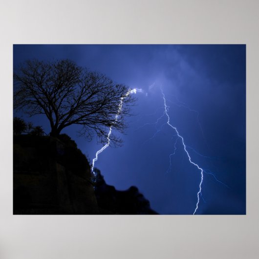 Beleuchtung - stürmische Nacht Poster (Vorne)