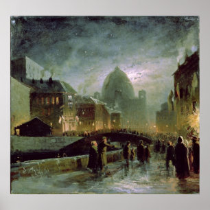 Beleuchtungen in St. Petersburg, 1869 Poster