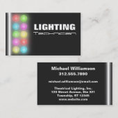 Beleuchtungs-Techniker-Visitenkarten Visitenkarte (Vorne/Hinten)