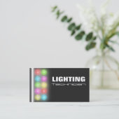 Beleuchtungs-Techniker-Visitenkarten Visitenkarte (Stehend Vorderseite)
