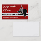 Beleuchtungs-Visitenkarten Visitenkarte (Vorne/Hinten)