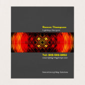 Beleuchtungsdesigner: Falsche Visitenkarte Visitenkarten (Innenseite Aufgefaltet)