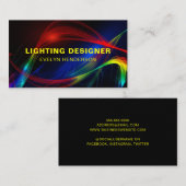 Beleuchtungsdesigner Visitenkarte (Vorne/Hinten)