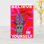 Beleve in sich selbst karte (Gelbe Blume)