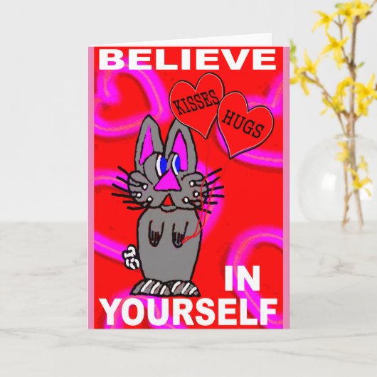 Beleve in sich selbst karte (Gelbe Blume)