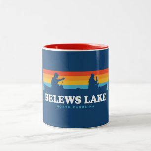 Belews Lake North Carolina Canoe Zweifarbige Tasse
