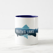 Belews Lake North Carolina Fish Zweifarbige Tasse (Mittel)