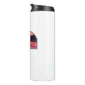 Belews Lake North Carolina Red Sunrise Thermosbecher (Nach rechts gedreht)