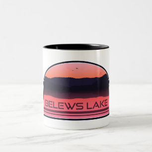 Belews Lake North Carolina Roter Sonnenaufgang Zweifarbige Tasse
