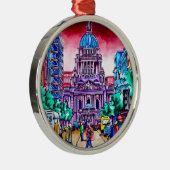 Belfast Alive - Royal Avenue Silbernes Ornament (Rechts)