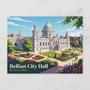 Belfast City Hall Nordirland Postkarte
