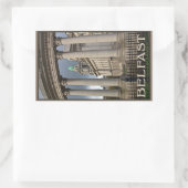 Belfast City Hall Rechteckiger Aufkleber (Tasche)