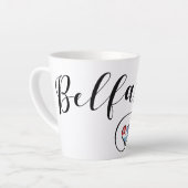 Belfast Flag im Herzen Milchtasse (Linke Ecke)