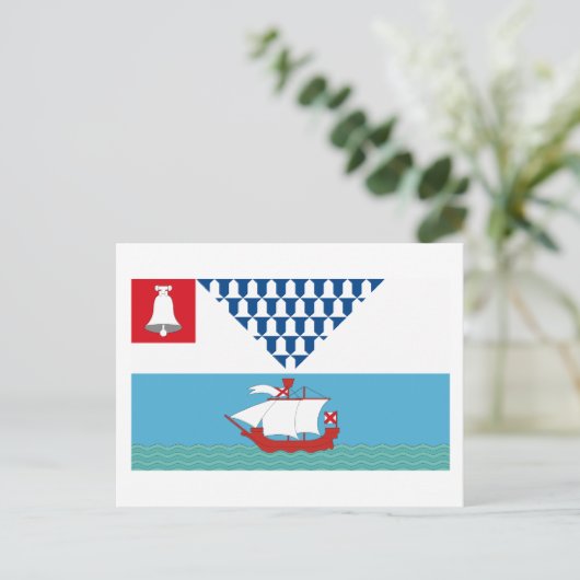 Belfast Flag Postkarte (Stehend Vorderseite)