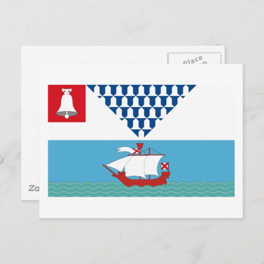 Belfast Flag Postkarte (Vorne/Hinten)