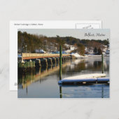 Belfast Footbridge - Winter 2015 Postkarte (Vorne/Hinten)