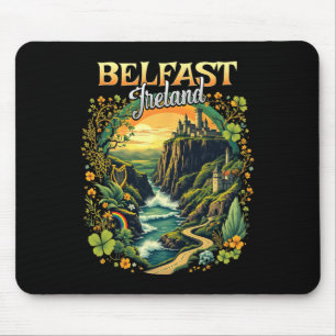 Belfast Ireland Vacacation Trip Travel Irish Souve Mousepad