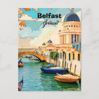 Belfast Irland Reise Postkarten Kunst, Irland