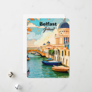Belfast Irland Reise Postkarten Kunst, Irland