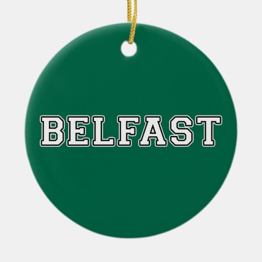 Belfast Keramik Ornament (Vorne)