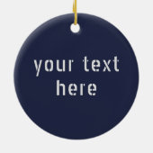 Belfast Latitude Längengrad Keramik Ornament (Hinten)