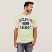 Belfast - Löwen - Bereichs-Highschool - Belfast T-Shirt (Vorne ganz)