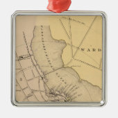 Belfast, Maine 2 Silbernes Ornament (Vorne)