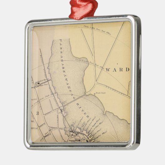 Belfast, Maine 2 Silbernes Ornament (Links)