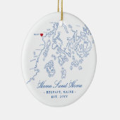 Belfast Maine Ornament - Zuhause Sweet Zuhause (Rechts)