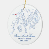 Belfast Maine Ornament - Zuhause Sweet Zuhause (Links)
