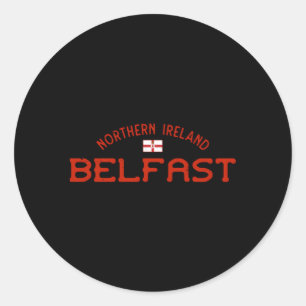 Belfast Nordirland Irish Ulster Runder Aufkleber
